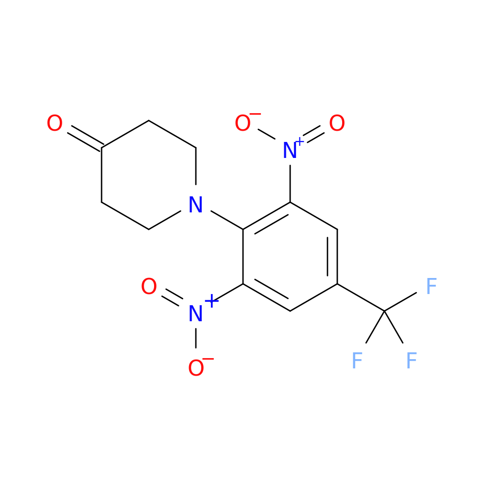1-[2,6-dinitro-4-(trifluoromethyl)phenyl]piperidin-4-one