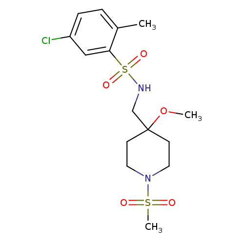 5-chloro-N-[(1-methanesulfonyl-4-methoxypiperidin-4-yl)methyl]-2-methylbenzene-1-sulfonamide