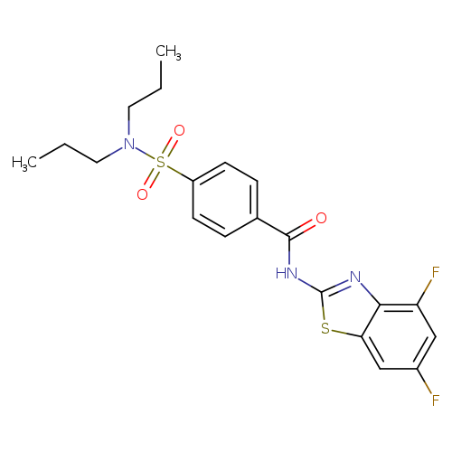 N-(4,6-difluoro-1,3-benzothiazol-2-yl)-4-(dipropylsulfamoyl)benzamide