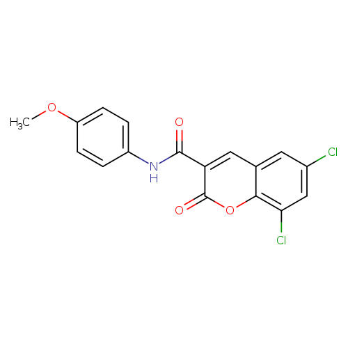 6,8-dichloro-N-(4-methoxyphenyl)-2-oxo-2H-chromene-3-carboxamide