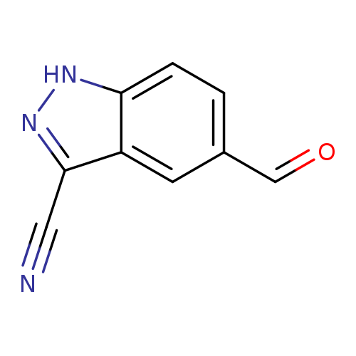 1H-Indazole-3-carbonitrile, 5-formyl-