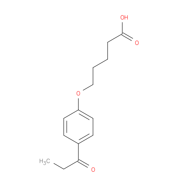 5-(4-propanoylphenoxy)pentanoic acid