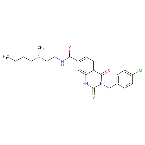 N-{2-[butyl(methyl)amino]ethyl}-3-[(4-chlorophenyl)methyl]-4-oxo-2-sulfanylidene-1,2,3,4-tetrahydroquinazoline-7-carboxamide