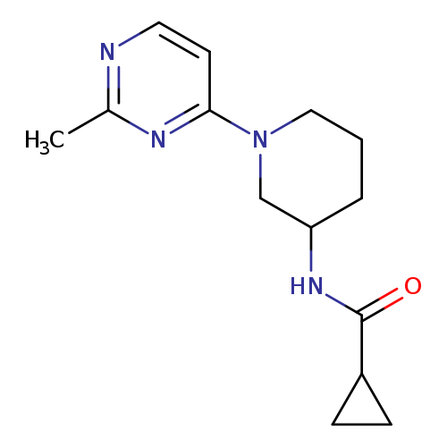 N-[1-(2-methylpyrimidin-4-yl)piperidin-3-yl]cyclopropanecarboxamide