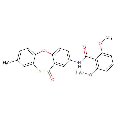 2,6-dimethoxy-N-{6-methyl-10-oxo-2-oxa-9-azatricyclo[9.4.0.0^{3,8}]pentadeca-1(11),3(8),4,6,12,14-hexaen-13-yl}benzamide