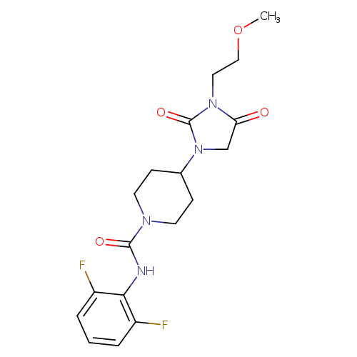 N-(2,6-difluorophenyl)-4-[3-(2-methoxyethyl)-2,4-dioxoimidazolidin-1-yl]piperidine-1-carboxamide