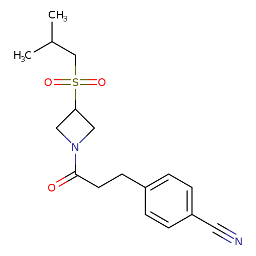 4-{3-[3-(2-methylpropanesulfonyl)azetidin-1-yl]-3-oxopropyl}benzonitrile