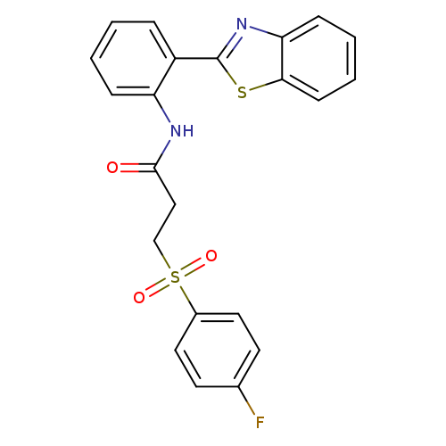 N-[2-(1,3-benzothiazol-2-yl)phenyl]-3-(4-fluorobenzenesulfonyl)propanamide