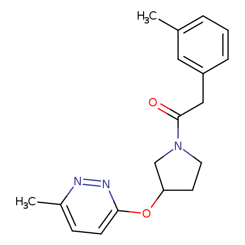 2-(3-methylphenyl)-1-{3-[(6-methylpyridazin-3-yl)oxy]pyrrolidin-1-yl}ethan-1-one