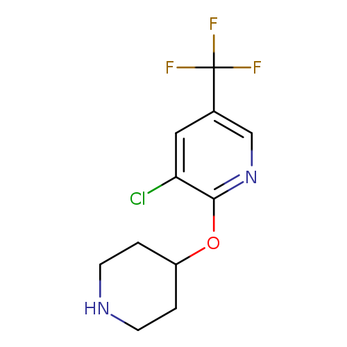 3-chloro-5-(trifluoromethyl)-2-pyridinyl 4-piperidinyl ether