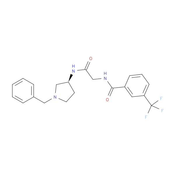 (S)-N-(2-((1-benzylpyrrolidin-3-yl)amino)-2-oxoethyl)-3-(trifluoromethyl)benzamide