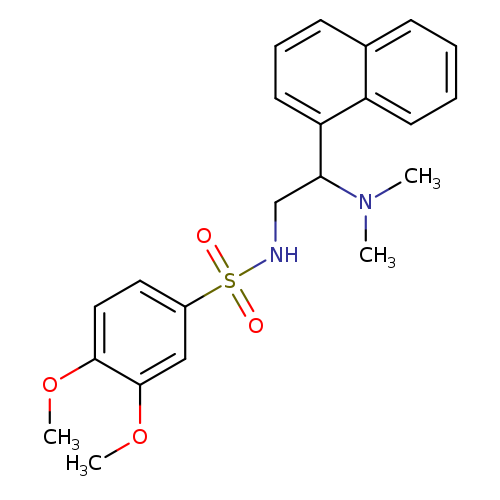 N-[2-(dimethylamino)-2-(naphthalen-1-yl)ethyl]-3,4-dimethoxybenzene-1-sulfonamide