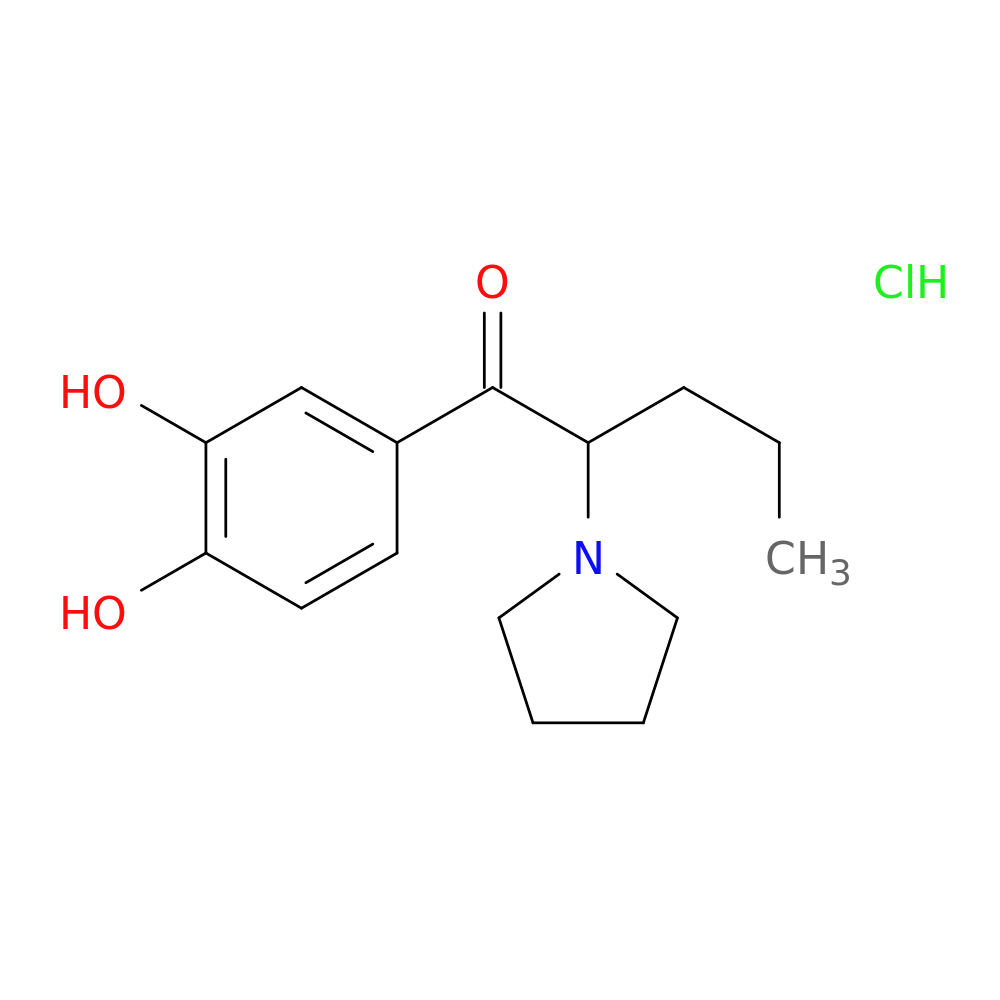 1-(3,4-dihydroxyphenyl)-2-(pyrrolidin-1-yl)pentan-1-one,monohydrochloride