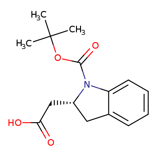 2-[(2R)-1-[(tert-butoxy)carbonyl]-2,3-dihydro-1H-indol-2-yl]acetic acid