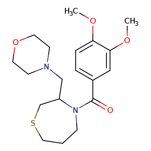4-(3,4-dimethoxybenzoyl)-3-[(morpholin-4-yl)methyl]-1,4-thiazepane