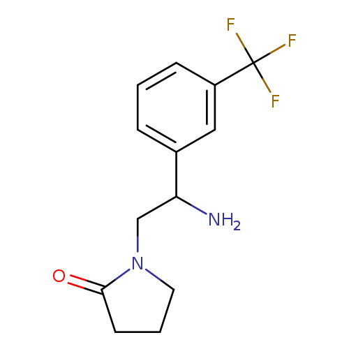 1-{2-amino-2-[3-(trifluoromethyl)phenyl]ethyl}pyrrolidin-2-one