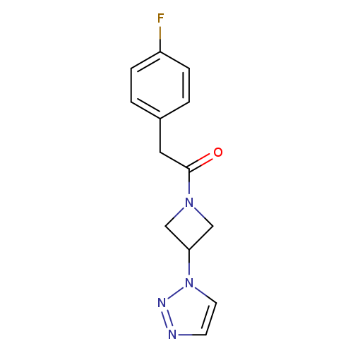2-(4-fluorophenyl)-1-[3-(1H-1,2,3-triazol-1-yl)azetidin-1-yl]ethan-1-one
