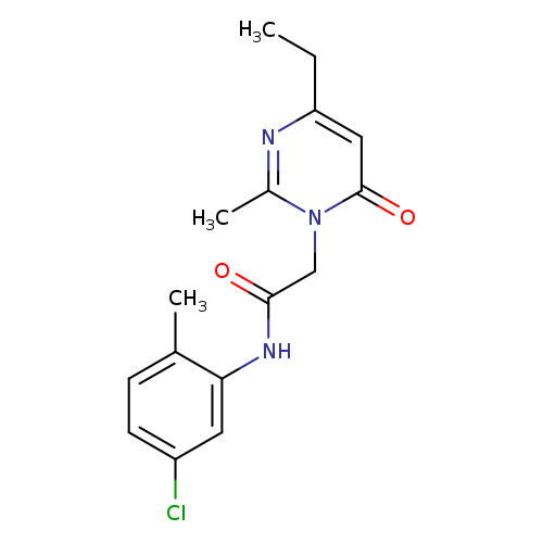 N-(5-chloro-2-methylphenyl)-2-(4-ethyl-2-methyl-6-oxo-1,6-dihydropyrimidin-1-yl)acetamide