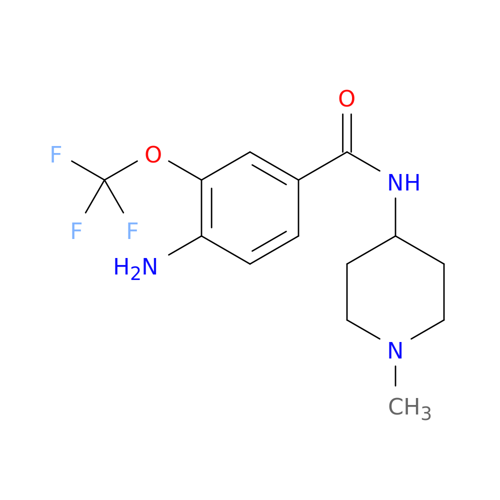 4-amino-N-(1-methylpiperidin-4-yl)-3-(trifluoromethoxy)benzamide