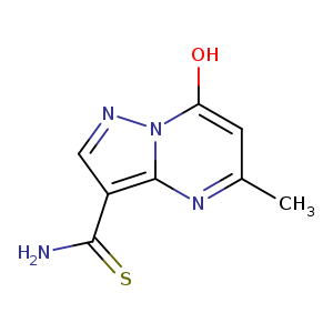 5-Methyl-7-hydroxypyrazolo-[1,5-a]pyrimidine-3-thiocarboxamide