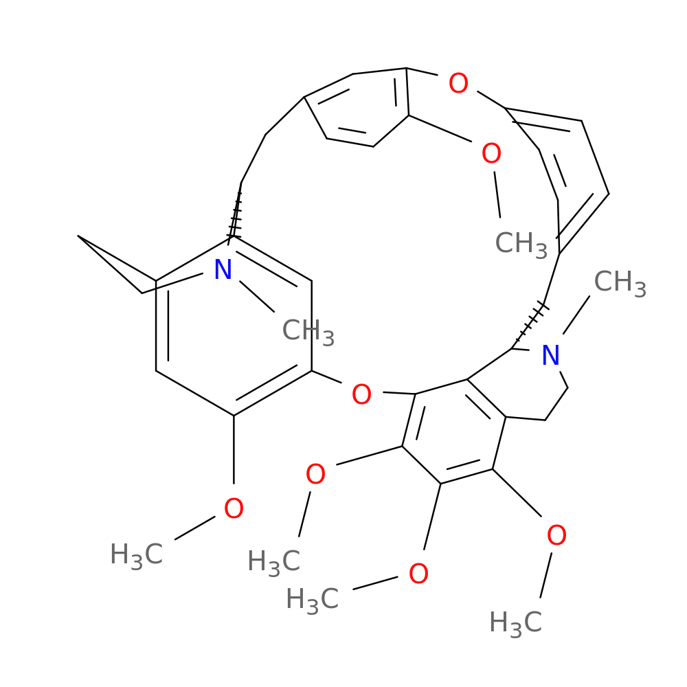 (11S,31S)-16,35,36,37,76-pentamethoxy-12,32-dimethyl-11,12,13,14,31,32,33,34-octahydro-2,6-dioxa-1(7,1),3(8,1)-diisoquinolina-5(1,4),7(1,3)-dibenzenacyclooctaphane