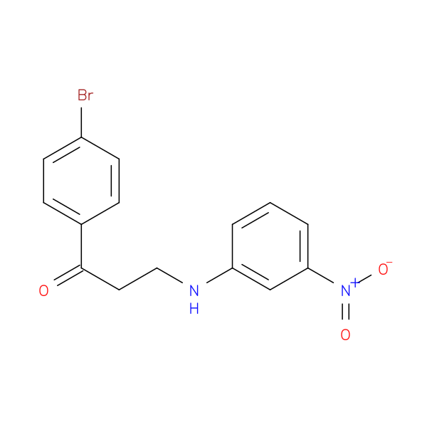 1-(4-Bromophenyl)-3-((3-nitrophenyl)amino)propan-1-one