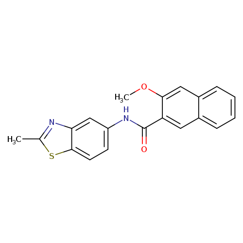 3-methoxy-N-(2-methyl-1,3-benzothiazol-5-yl)naphthalene-2-carboxamide