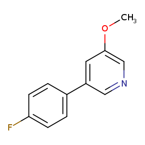 Pyridine, 3-(4-fluorophenyl)-5-methoxy-