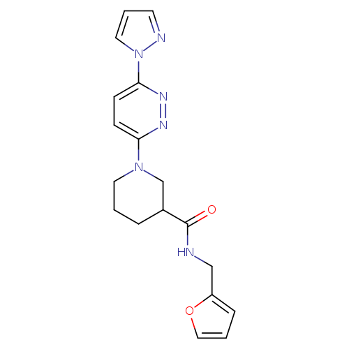 N-[(furan-2-yl)methyl]-1-[6-(1H-pyrazol-1-yl)pyridazin-3-yl]piperidine-3-carboxamide