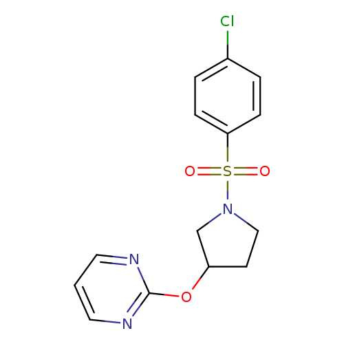 2-{[1-(4-chlorobenzenesulfonyl)pyrrolidin-3-yl]oxy}pyrimidine