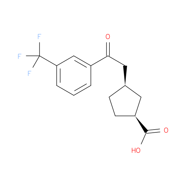 cis-3-[2-Oxo-2-(3-trifluoromethylphenyl)ethyl]cyclopentane-1-carboxylic acid