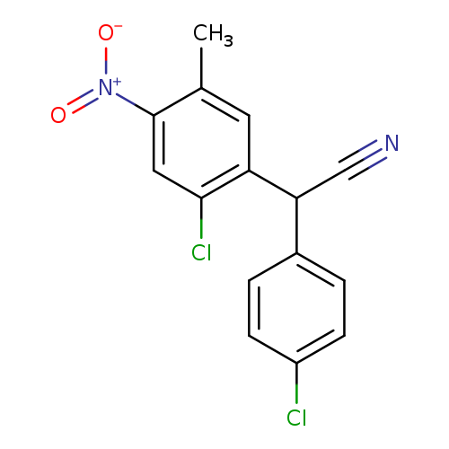 2-(2-chloro-5-methyl-4-nitrophenyl)-2-(4-chlorophenyl)acetonitrile
