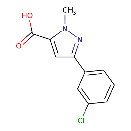 3-(3-Chlorophenyl)-1-methyl-1h-pyrazole-5-carboxylic acid