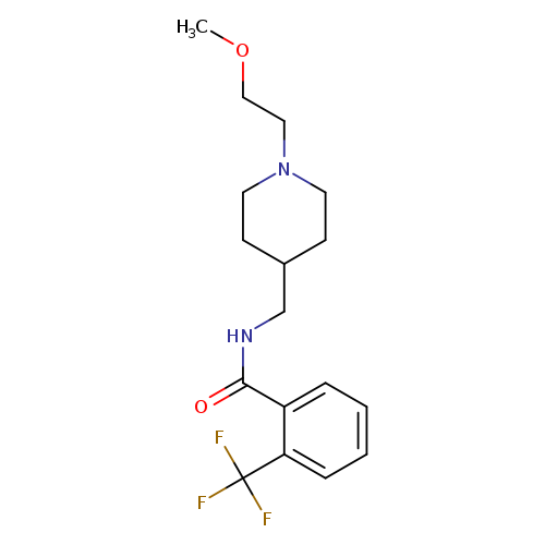 N-{[1-(2-methoxyethyl)piperidin-4-yl]methyl}-2-(trifluoromethyl)benzamide