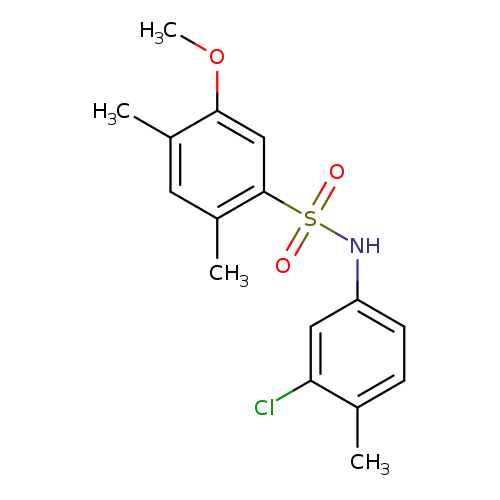 N-(3-chloro-4-methylphenyl)-5-methoxy-2,4-dimethylbenzene-1-sulfonamide