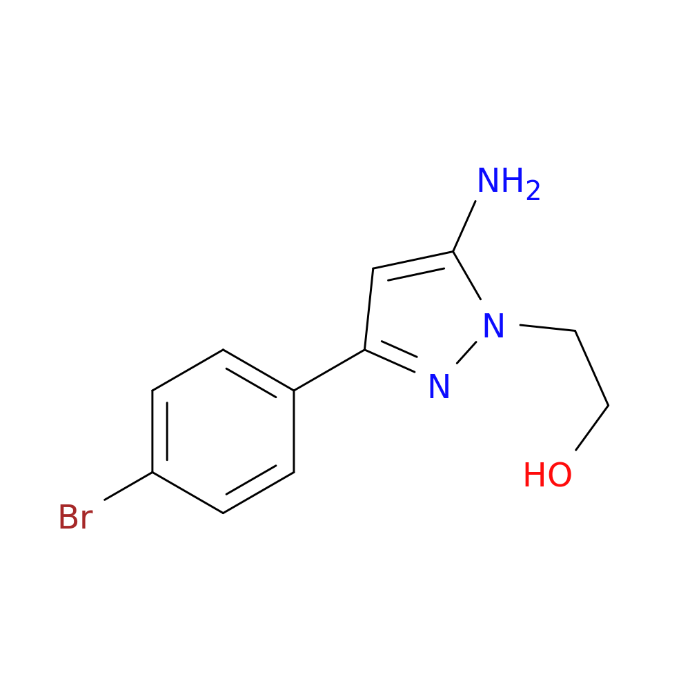 2-[5-amino-3-(4-bromophenyl)-1H-pyrazol-1-yl]ethan-1-ol