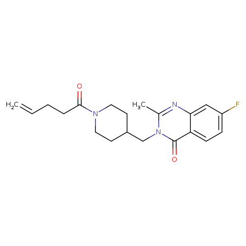 7-fluoro-2-methyl-3-{[1-(pent-4-enoyl)piperidin-4-yl]methyl}-3,4-dihydroquinazolin-4-one