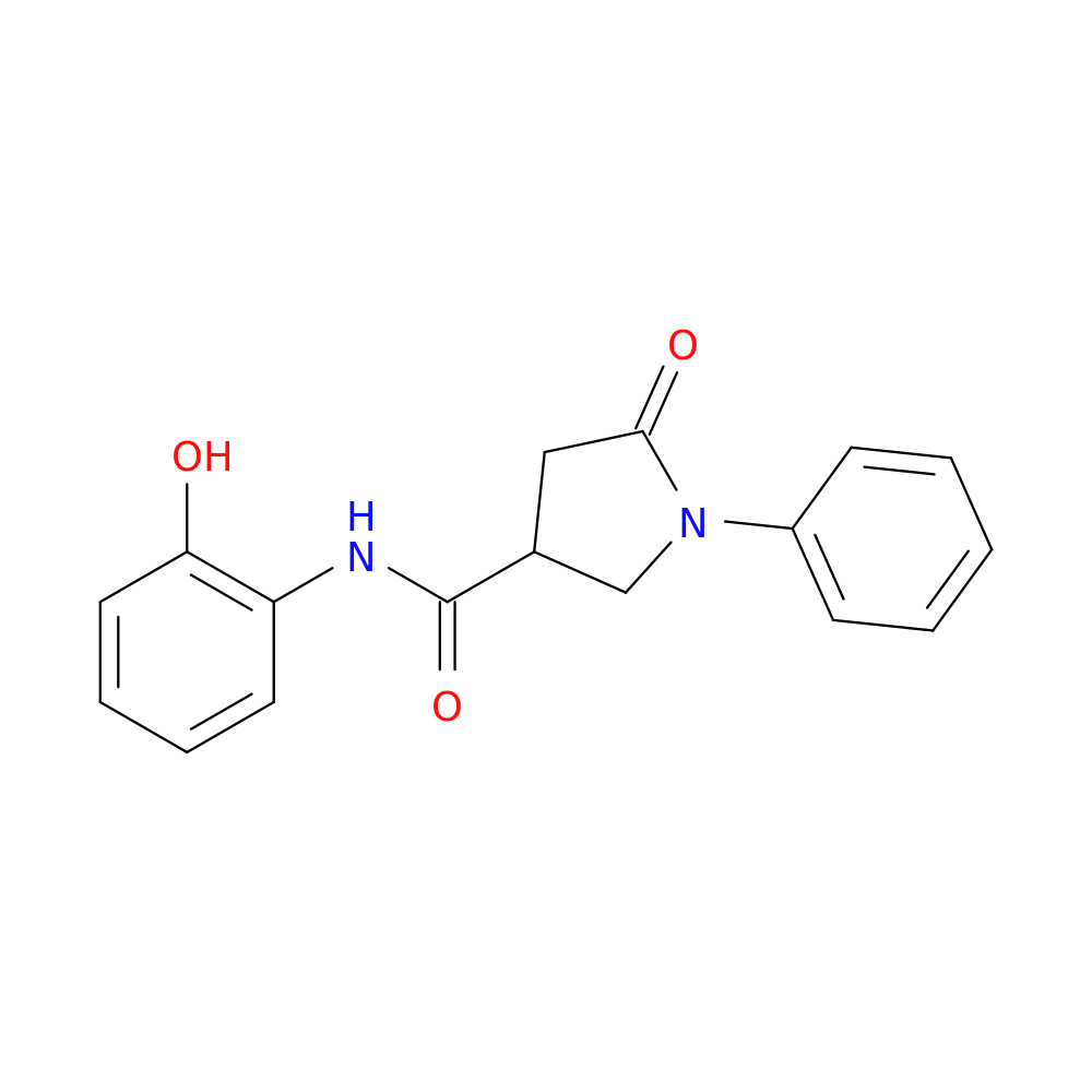 N-(2-Hydroxyphenyl)-5-oxo-1-phenylpyrrolidine-3-carboxamide