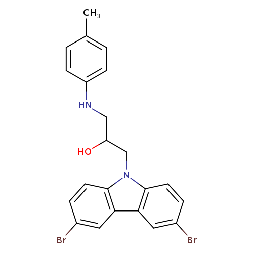 1-(3,6-dibromo-9H-carbazol-9-yl)-3-[(4-methylphenyl)amino]propan-2-ol