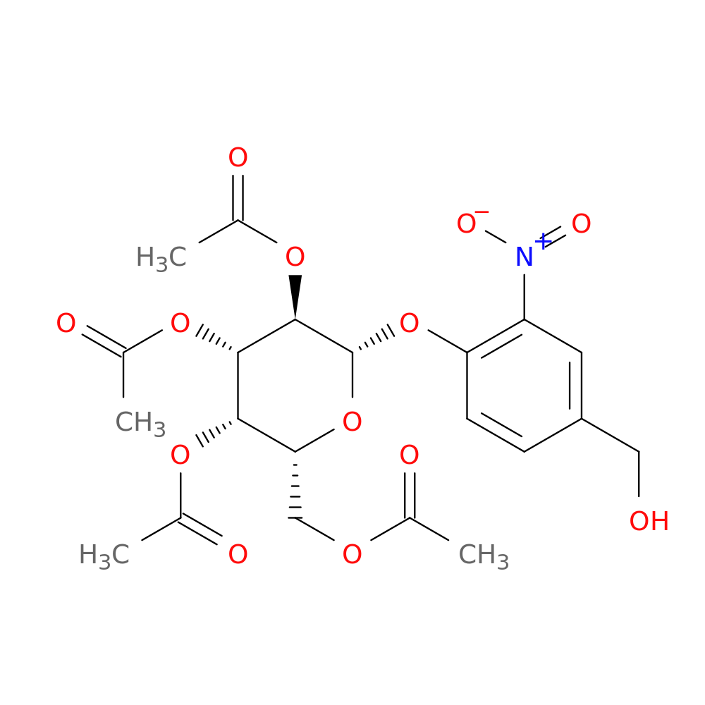 (2R,3S,4S,5R,6S)-2-(Acetoxymethyl)-6-(4-(hydroxymethyl)-2-nitrophenoxy)tetrahydro-2H-pyran-3,4,5-triyl triacetate