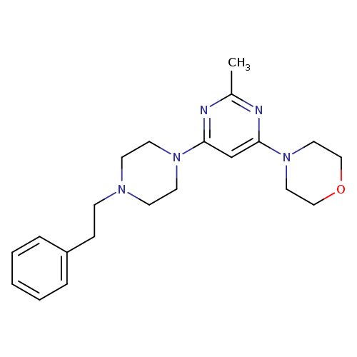 4-{2-methyl-6-[4-(2-phenylethyl)piperazin-1-yl]pyrimidin-4-yl}morpholine