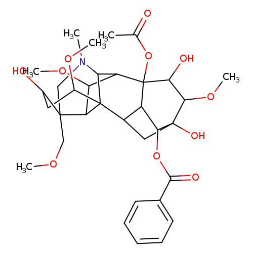 (3R,4R,6S,6aS,7R,7aR,8R,9R,10S,11S,11aR,12R,12aR,13R,14S)-11a-Acetoxy-4,9,11-trihydroxy-6,10,13-trimethoxy-3-(methoxymethyl)-1-methyltetradecahydro-2H-3,6a,12-(epiethane[1,1,2]triyl)-7,9-methanonaphtho[2,3-b]azocin-8-yl benzoate
