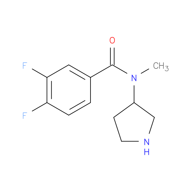 3,4-difluoro-N-methyl-N-(pyrrolidin-3-yl)benzamide