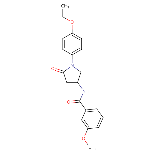 N-[1-(4-ethoxyphenyl)-5-oxopyrrolidin-3-yl]-3-methoxybenzamide