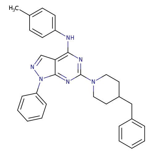 6-(4-benzylpiperidin-1-yl)-N-(4-methylphenyl)-1-phenyl-1H-pyrazolo[3,4-d]pyrimidin-4-amine