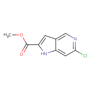 1H-Pyrrolo[3,2-c]pyridine-2-carboxylic acid, 6-chloro-, methyl ester