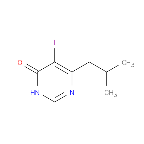 5-iodo-6-(2-methylpropyl)-3,4-dihydropyrimidin-4-one