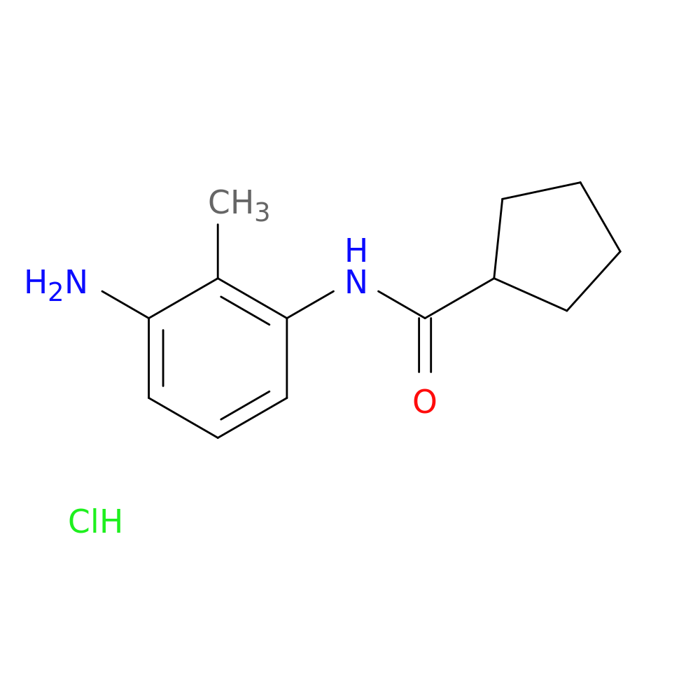 N-(3-amino-2-methylphenyl)cyclopentanecarboxamide hydrochloride