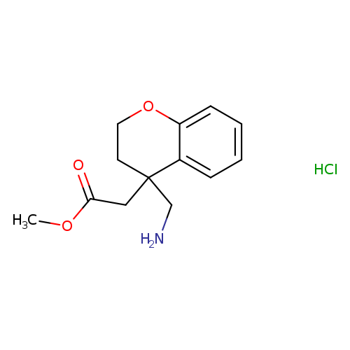 methyl 2-[4-(aminomethyl)-3,4-dihydro-2H-1-benzopyran-4-yl]acetate hydrochloride