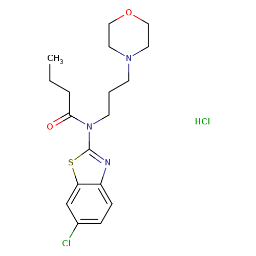 N-(6-chloro-1,3-benzothiazol-2-yl)-N-[3-(morpholin-4-yl)propyl]butanamide hydrochloride